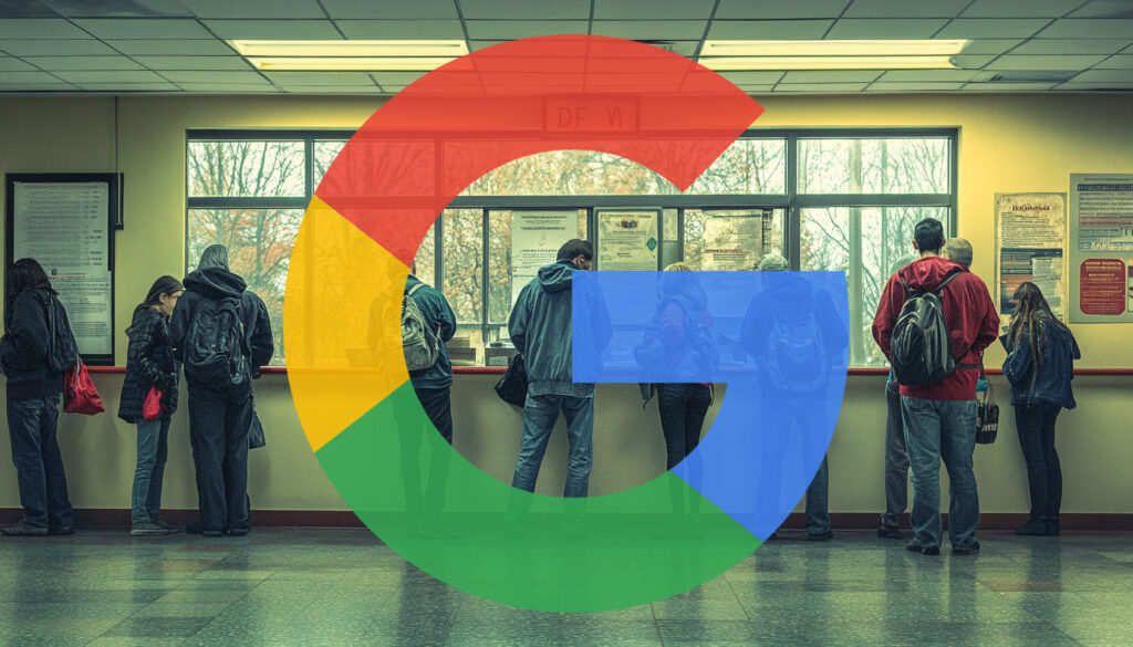 Waiting Lines Office Google Logo