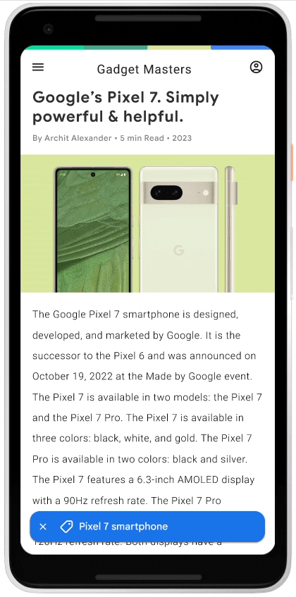 Ancres Google AD Intention