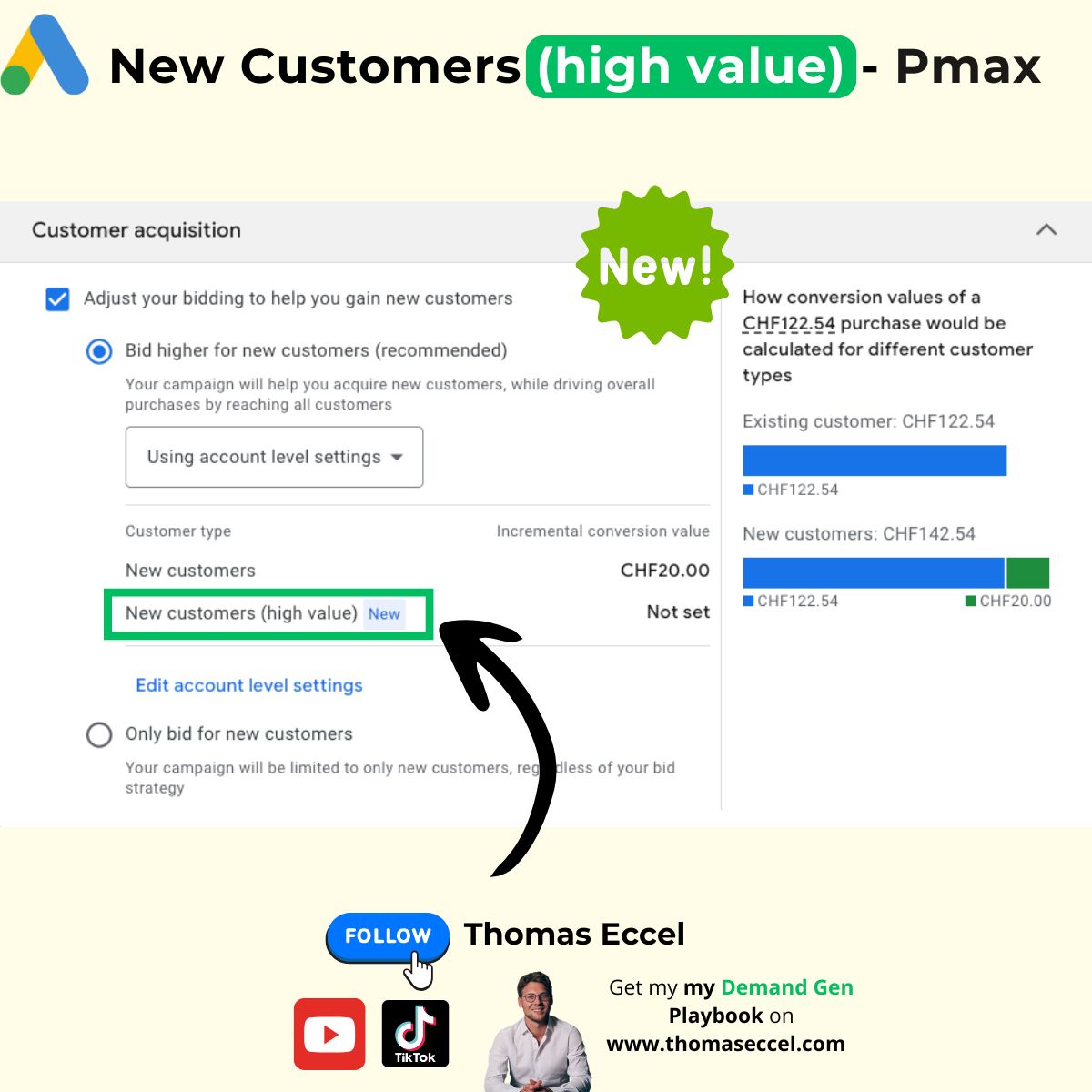 Google Ads High Value Nouveau mode client