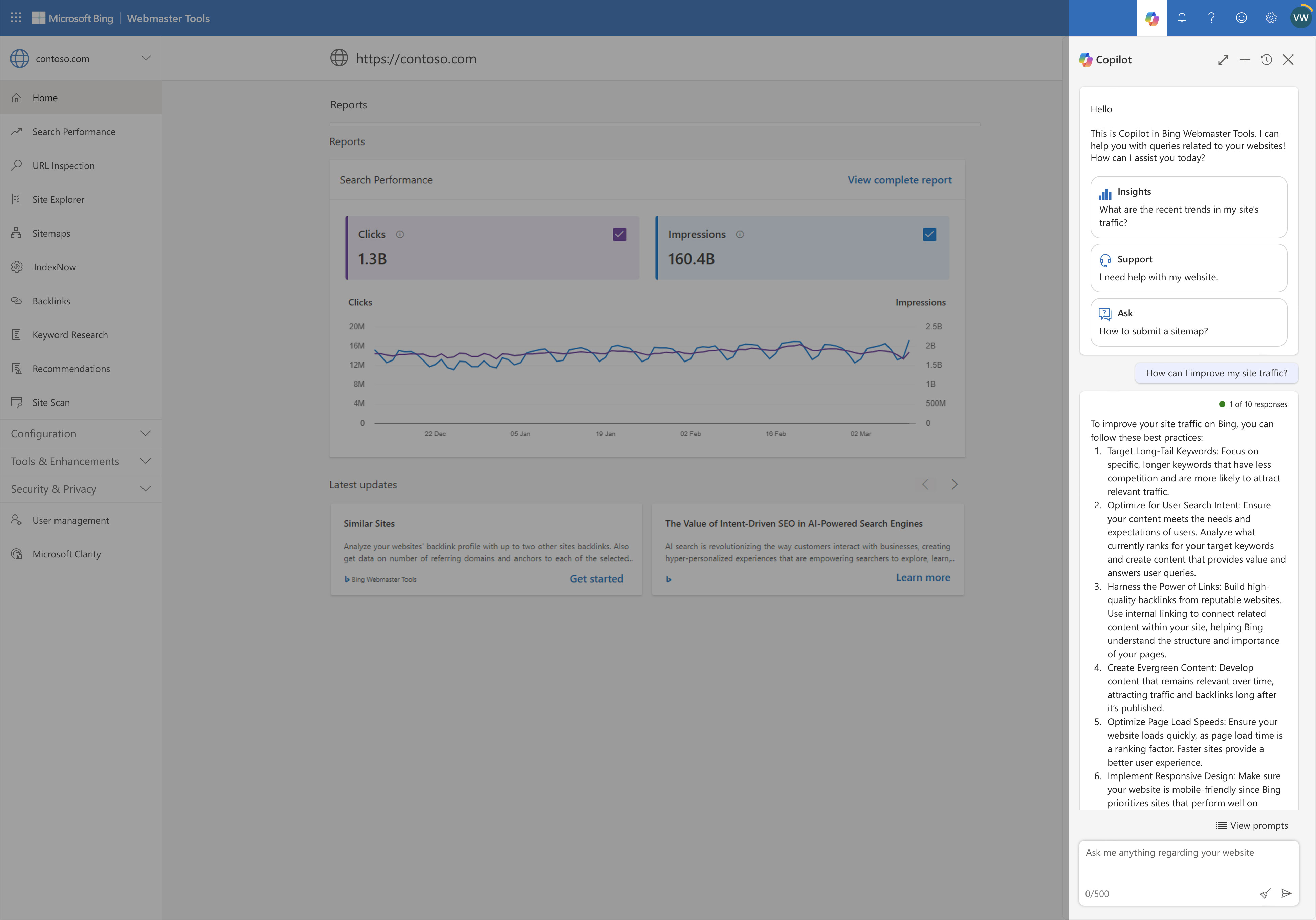 Copilot Bing webmaster Tools2
