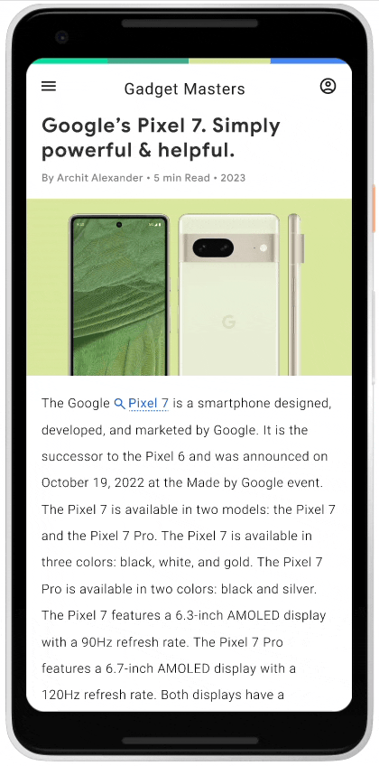 Liens Google AD Intention