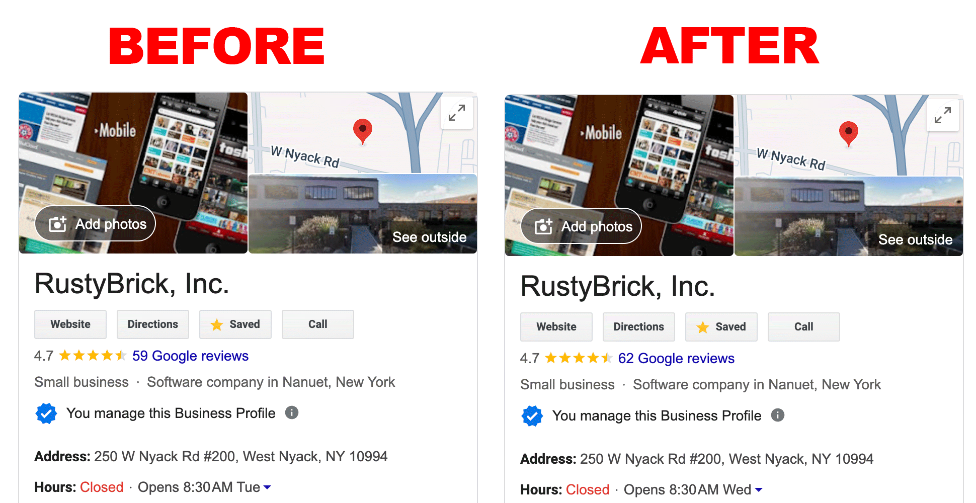Google Avis Count Fixing