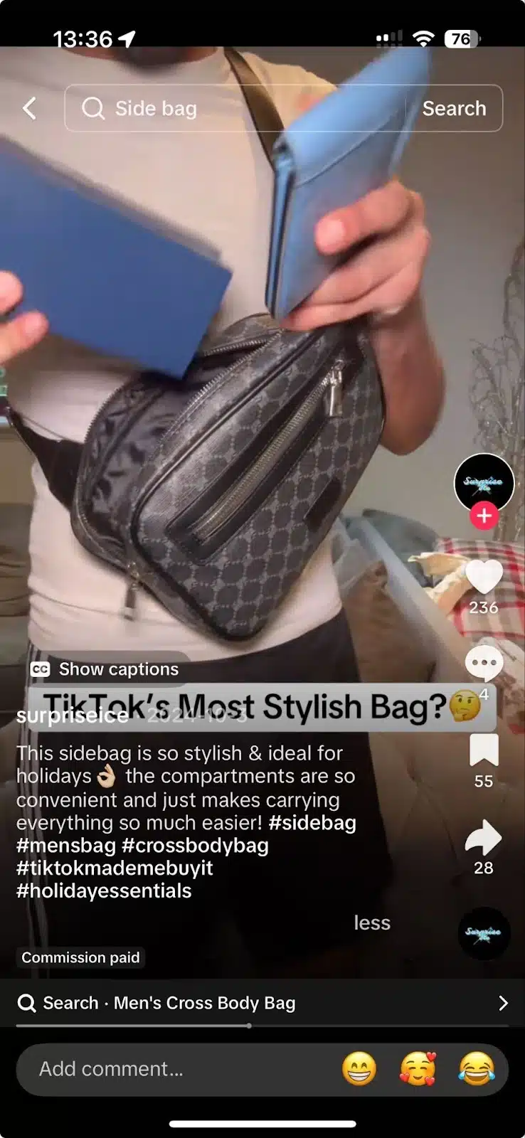 Exemple de post tiktok