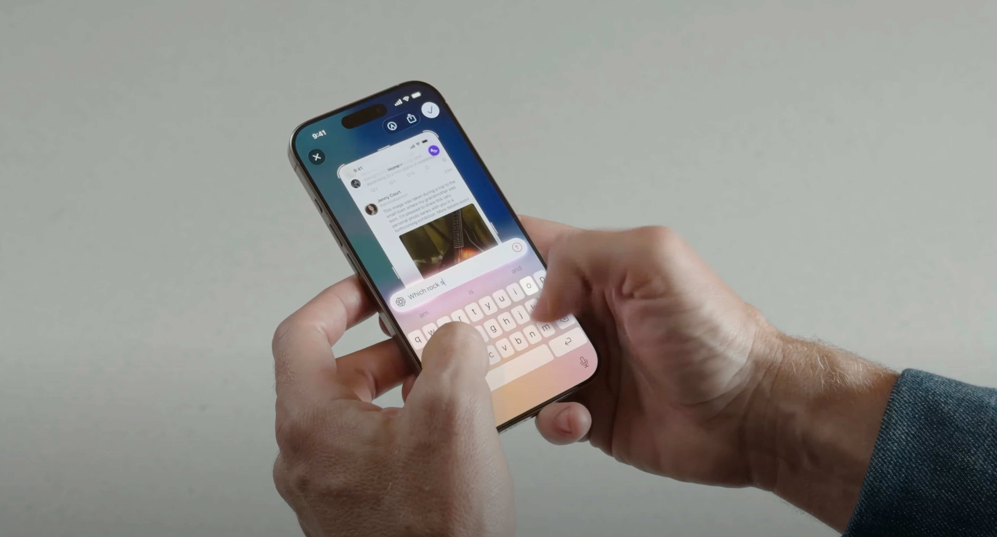 Écran d'intelligence visuelle d'Apple 4 Chatgpt multimodéal