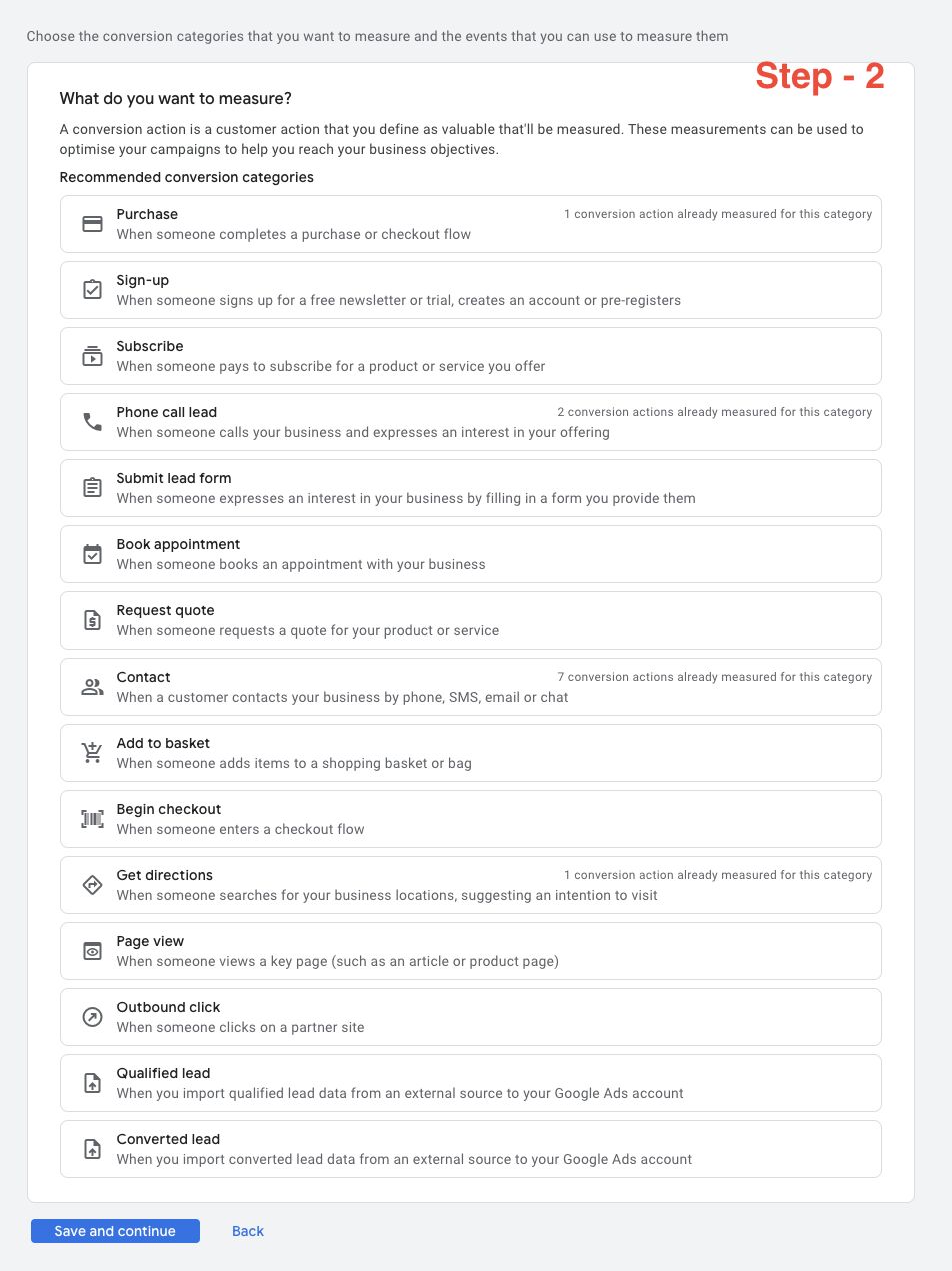 Configuration de la conversion Google ADS 3
