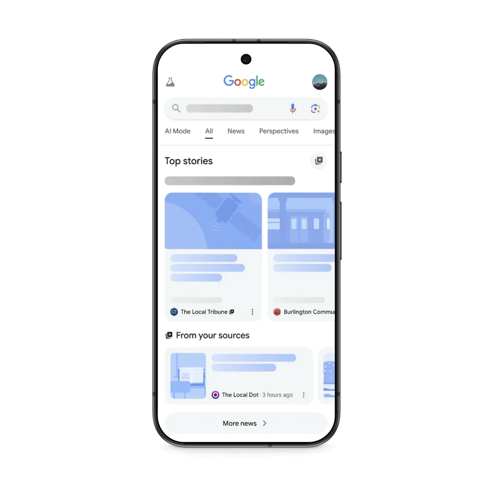 Google Sources privilégiées