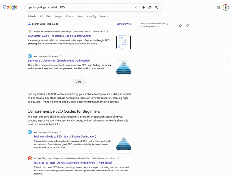 Guide Google Web
