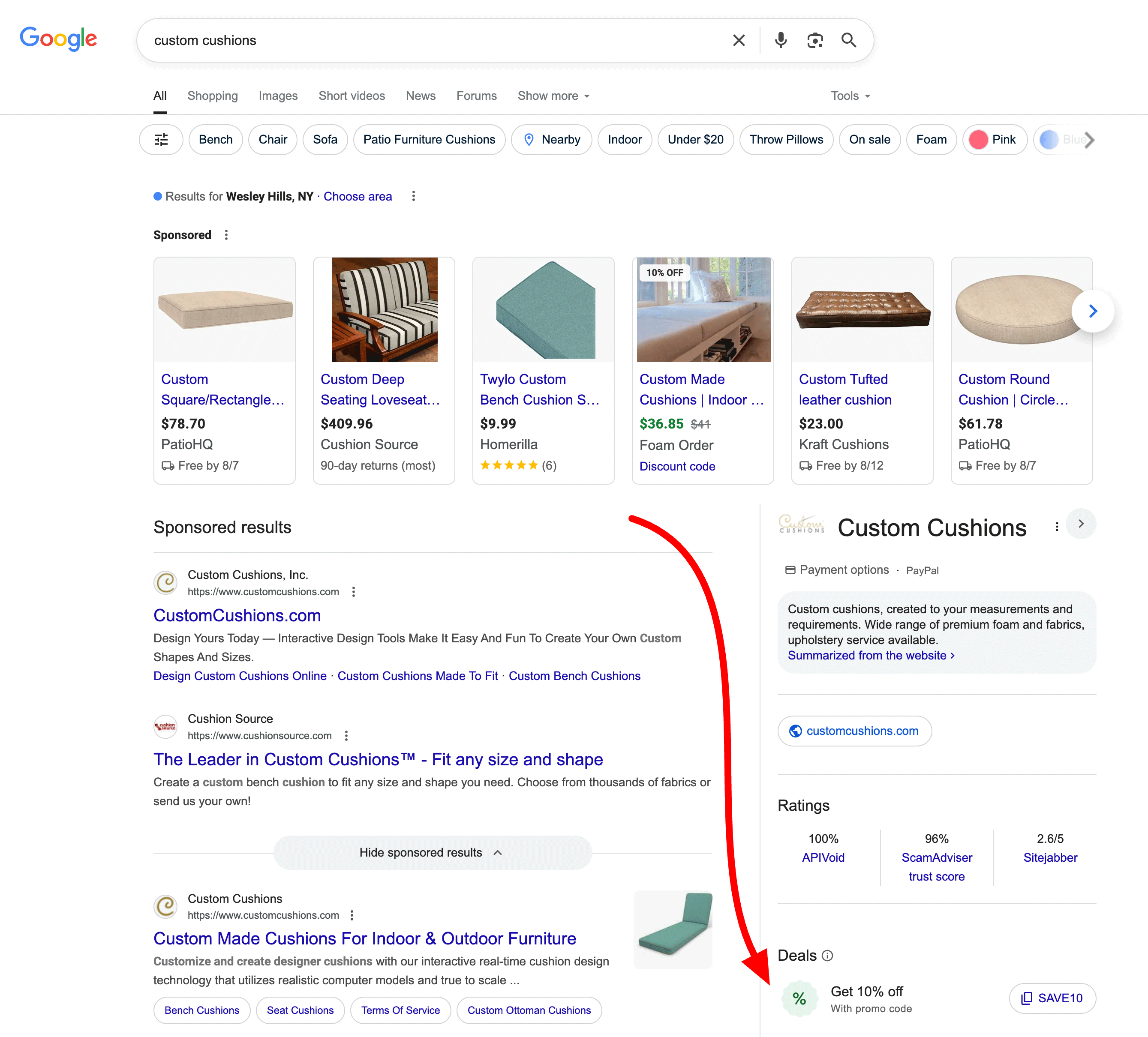 Coupon de promotions Google Deals