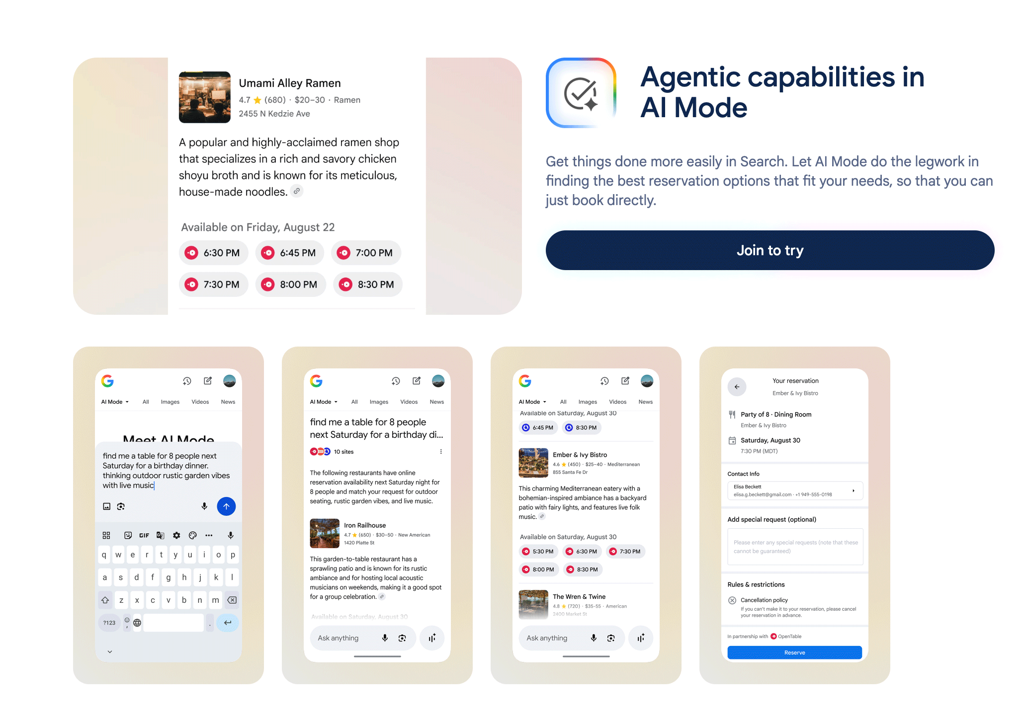 Google Ai Mode Agent Capacities Labs