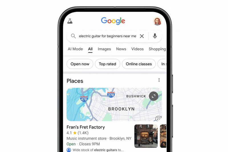 Magasin d'appels Google Ai