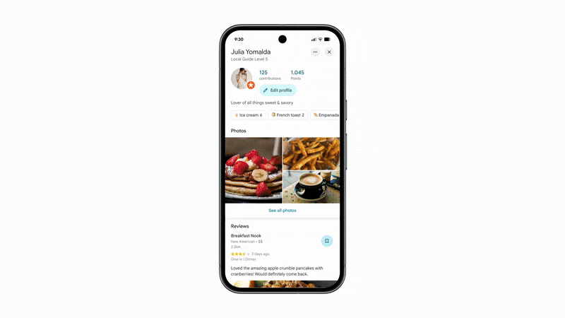 Surnoms de profil Google Maps