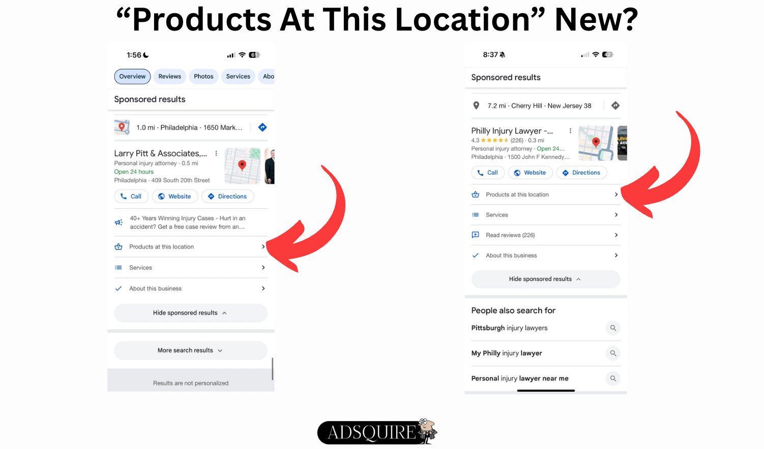 Produits Google Ads à cet emplacement