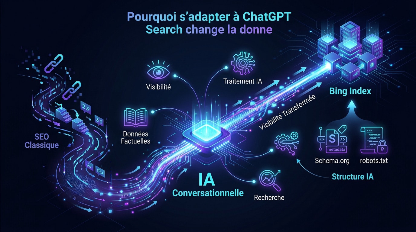 IA analysant des données web pour le SEO