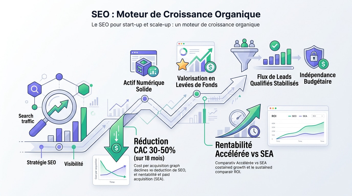 Stratégie SEO pour la croissance des start-up et scale-up