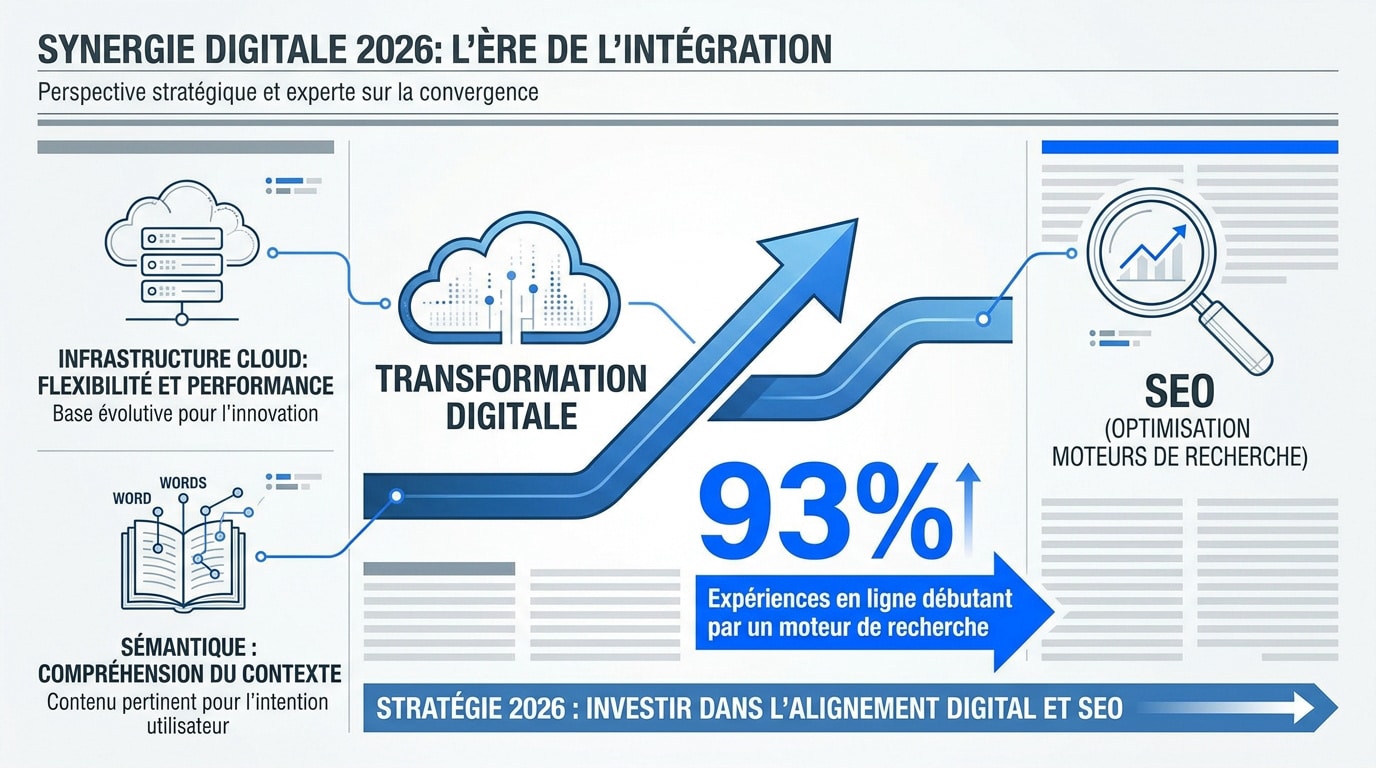 Synergie entre transformation digitale et stratégie SEO en 2026