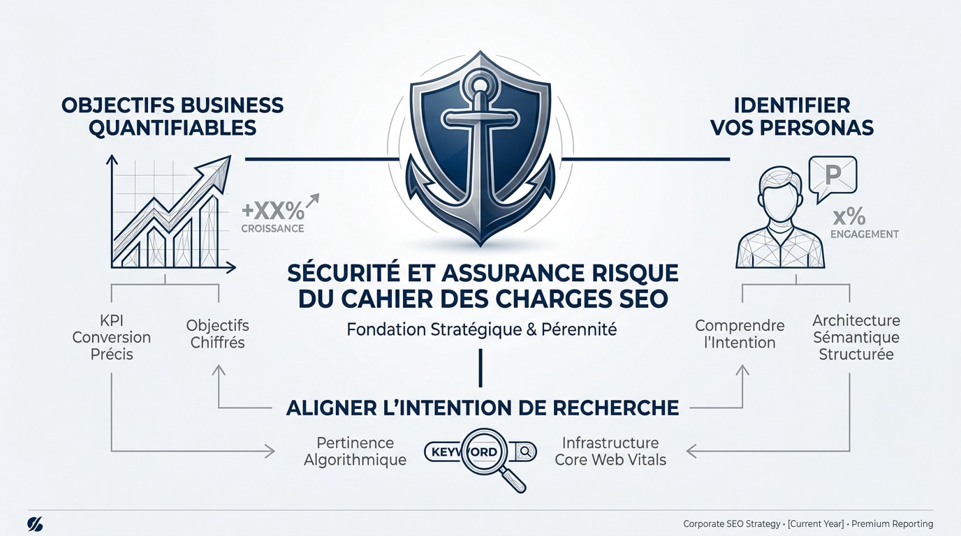 Cahier des charges SEO pour la sécurité et l'assurance risque des grands comptes