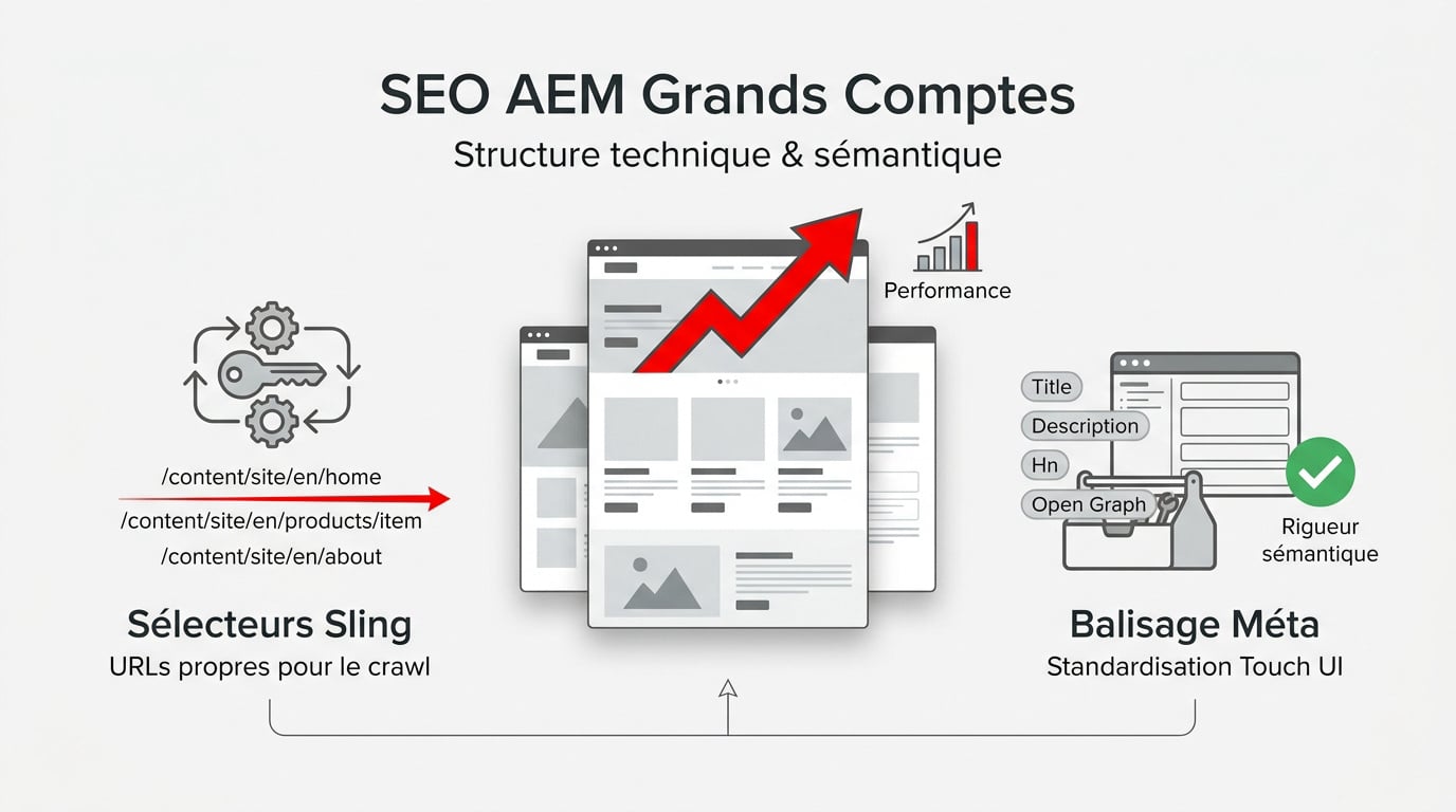 Optimisation SEO technique sur la plateforme Adobe Experience Manager pour les sites d'entreprises