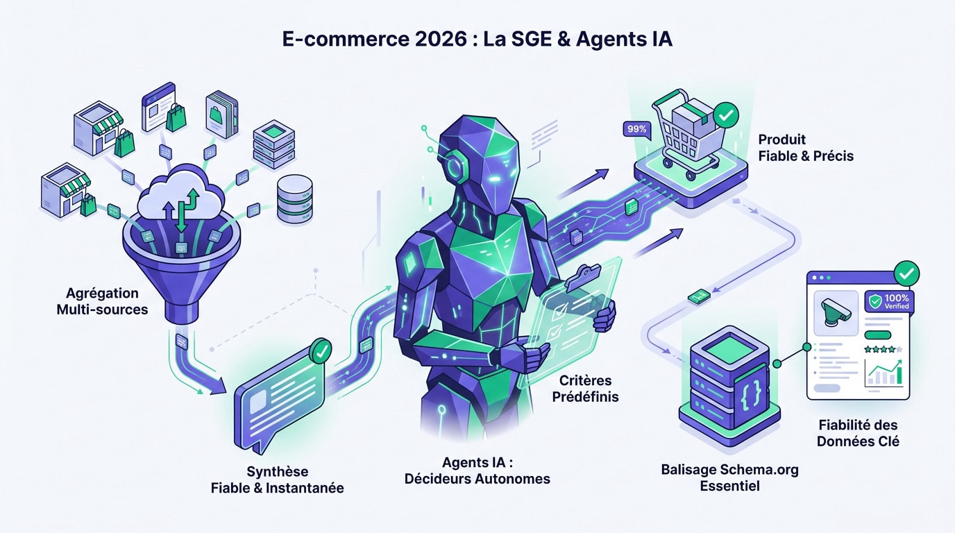 Impact SGE et agents IA e-commerce 2026